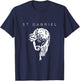 Saint Gabriel the Archangel Traditional Catholic Prayer T-Shirt - T-Shirt | Navy