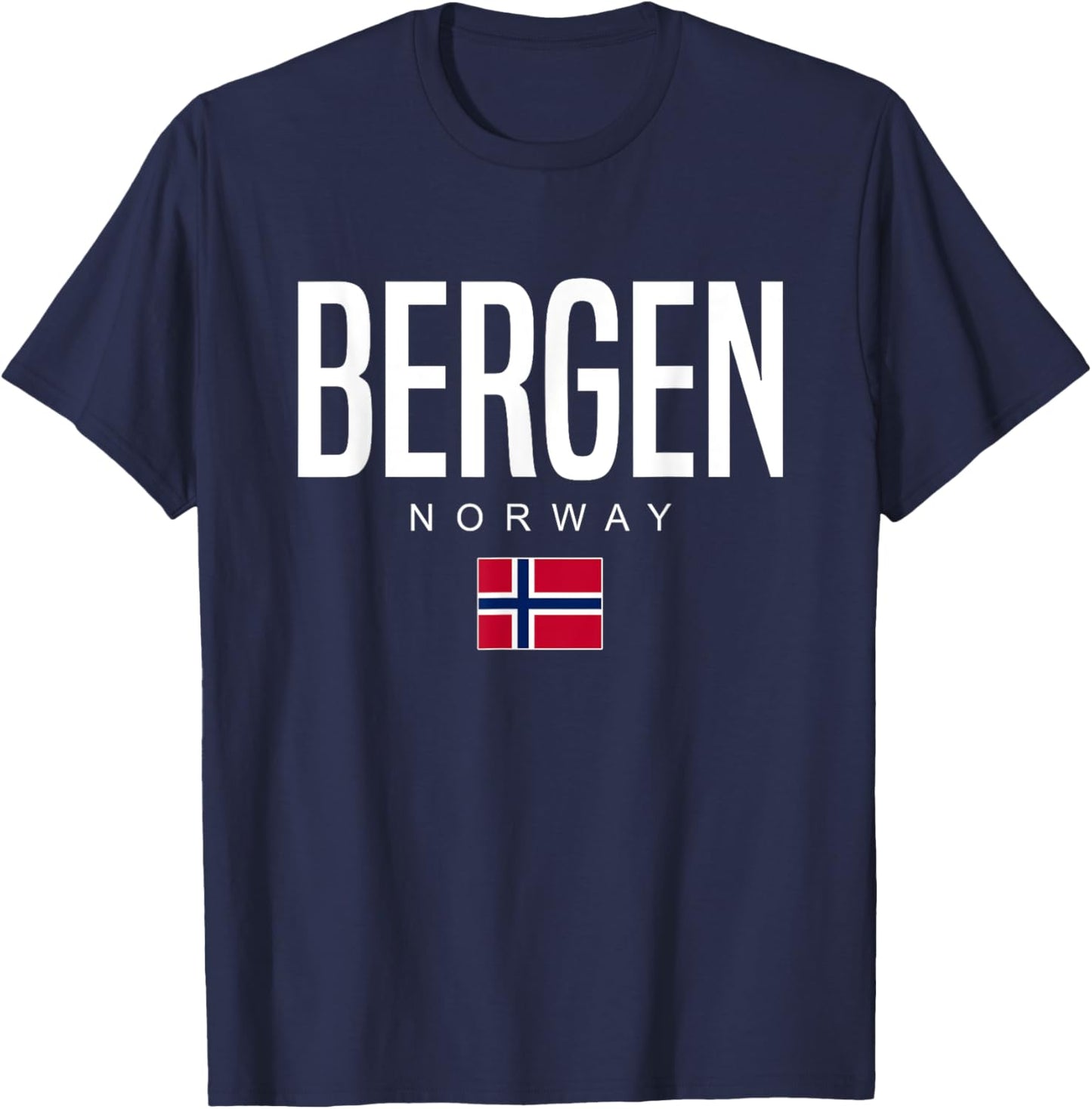 Bergen Norway T-Shirt - T-Shirt | Navy