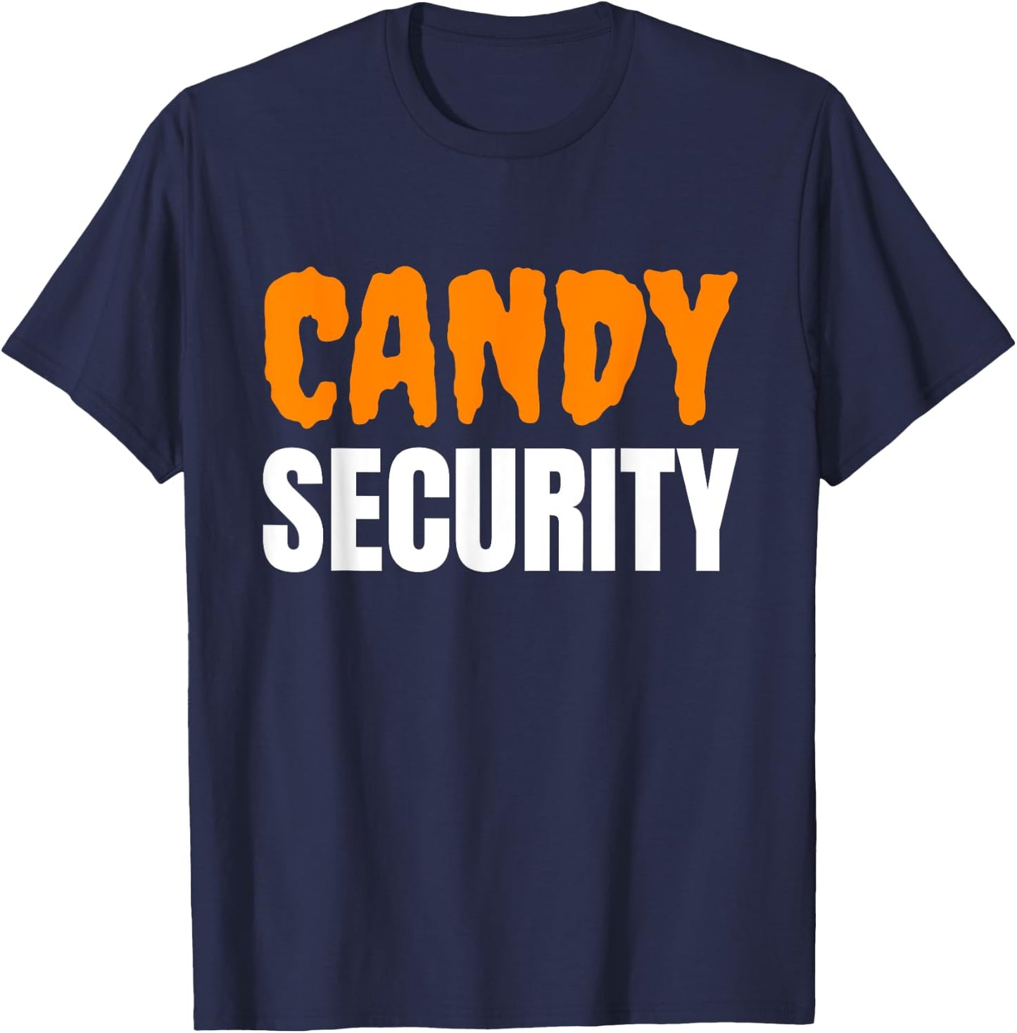 Candy Security Halloween Trick Or Treat T-Shirt - T-Shirt | Navy