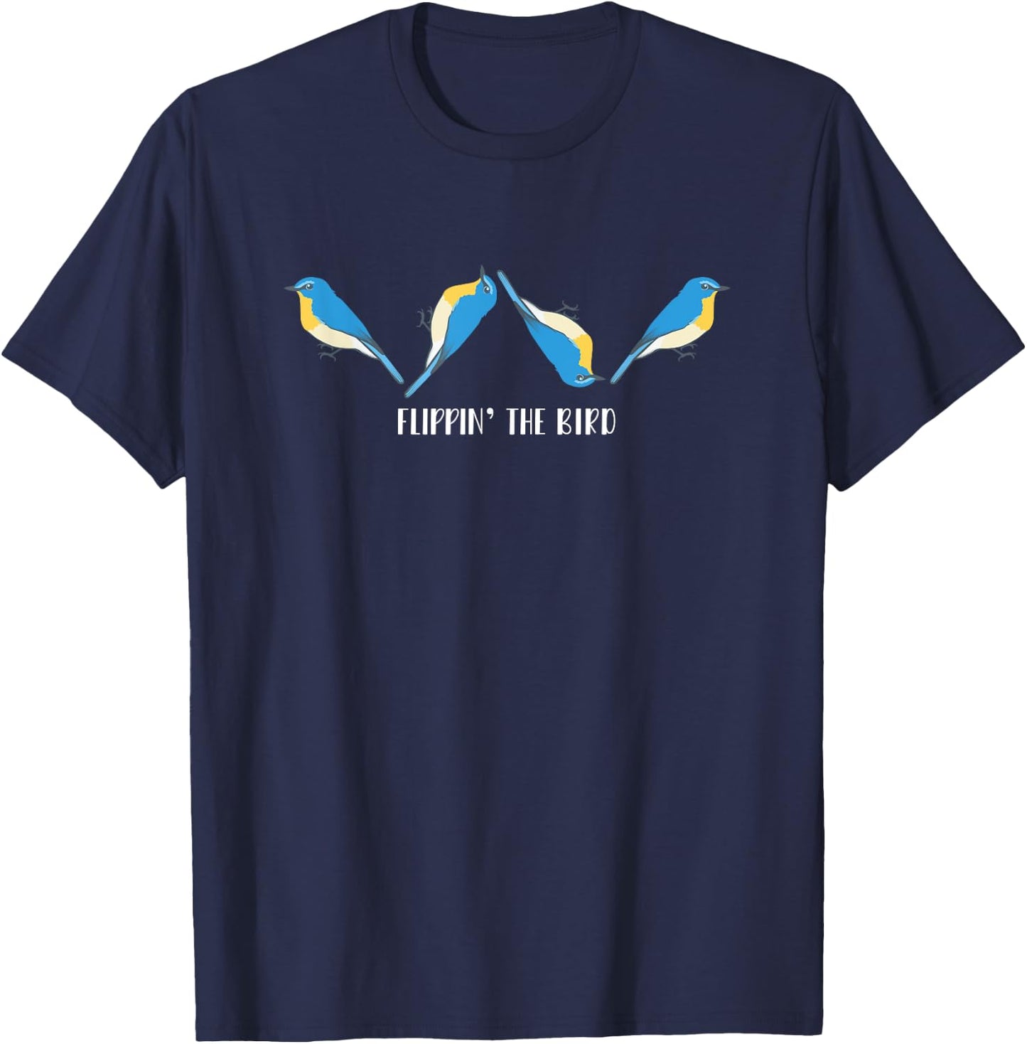 Flippin' the Bird T-Shirt - T-Shirt | Navy