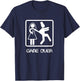 Game Over Stag Party - Wedding Groom Tea T-Shirt - T-Shirt | Navy