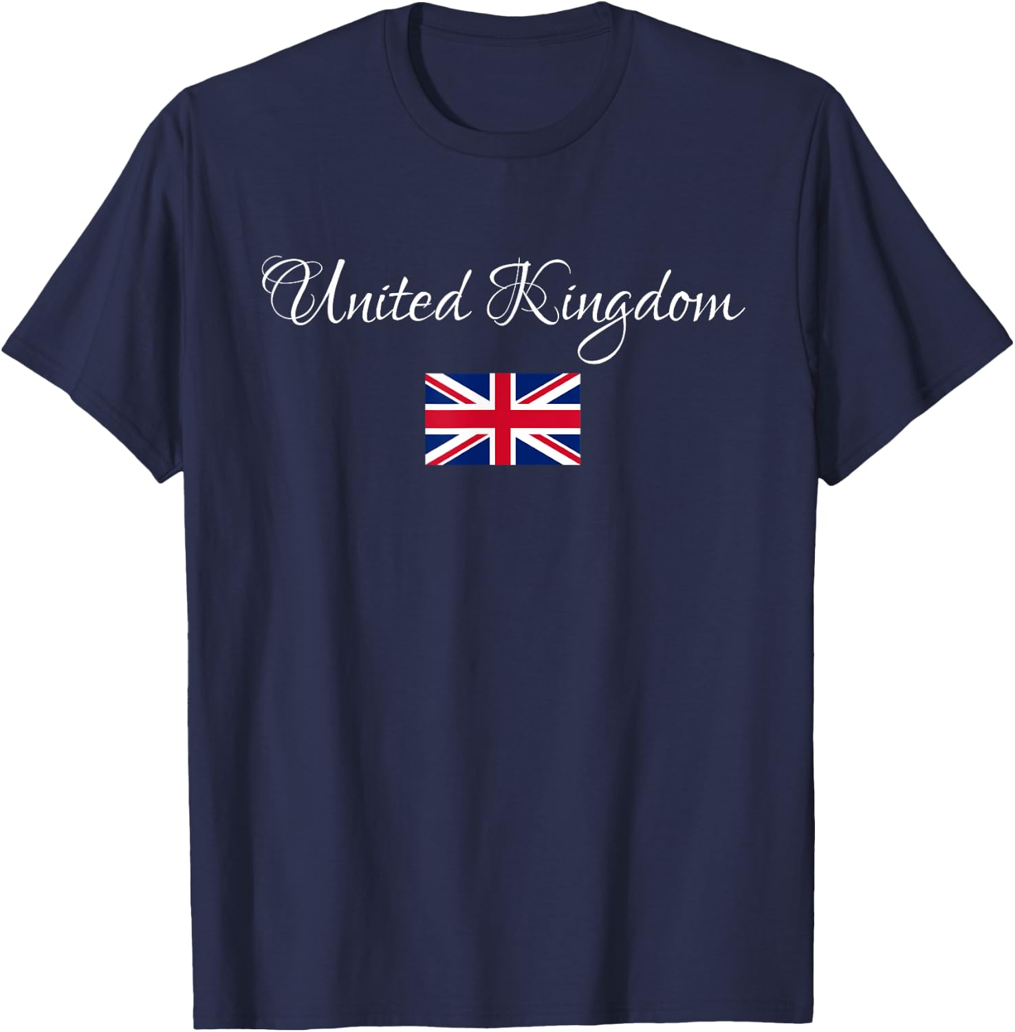 United Kingdom, England, Great Britain Flag T-Shirt - T-Shirt | Navy