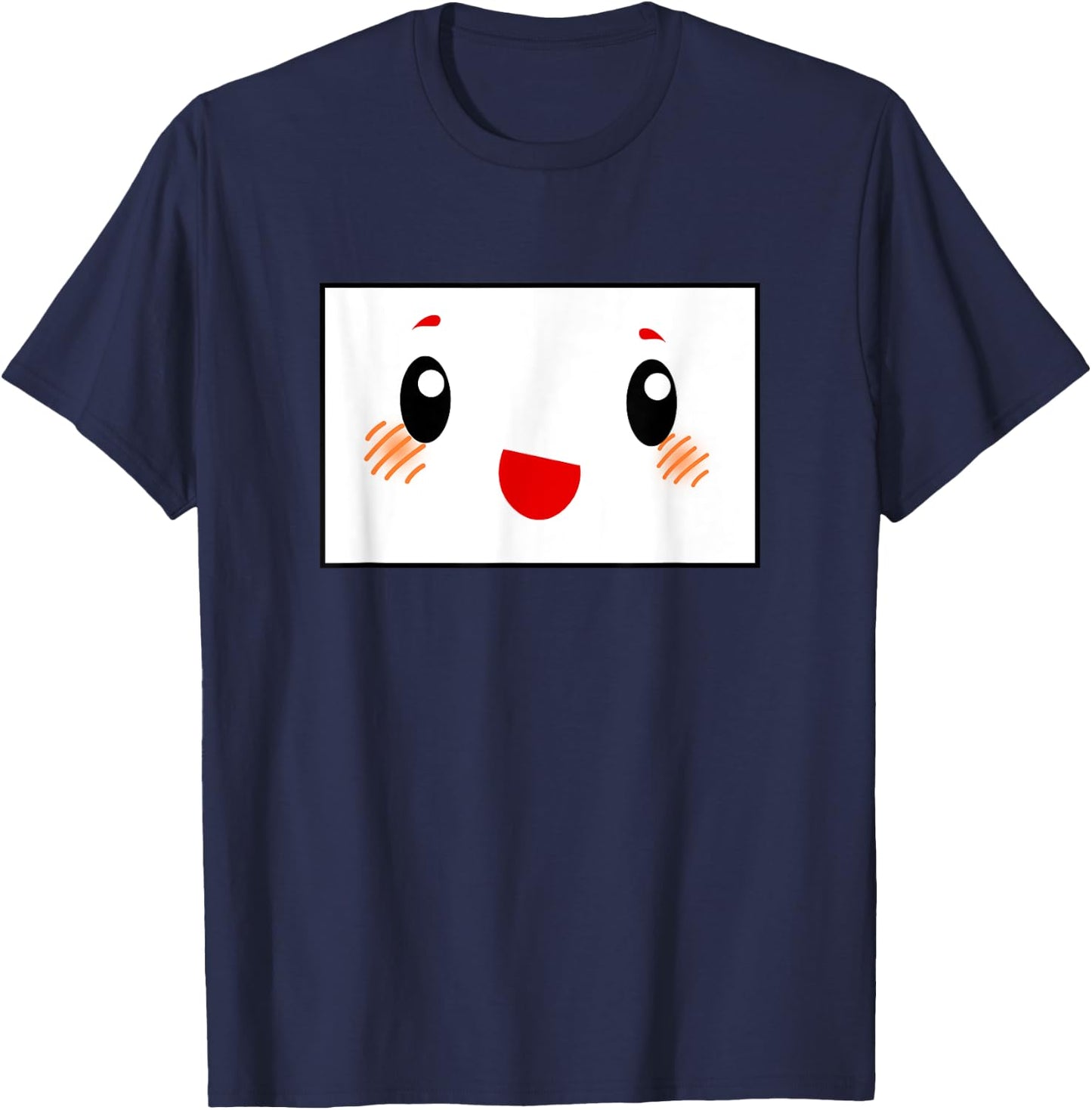 Cute Lanki Chibi Milk Kawaii Japanese Cloths Funny Face Boxi Anime Lover Gift Box Gaming T-Shirt - T-Shirt | Navy