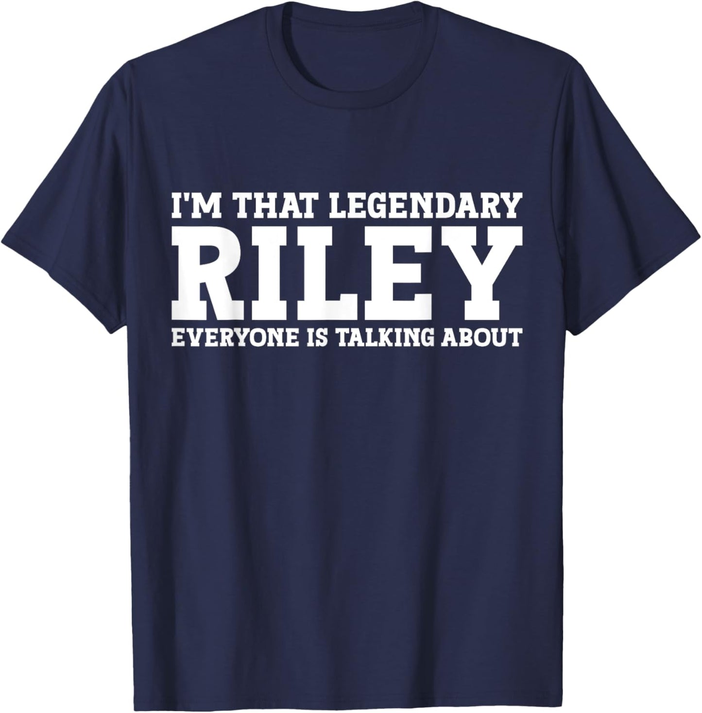 Riley Surname Funny Team Family Last Name Riley T-Shirt - T-Shirt | Navy