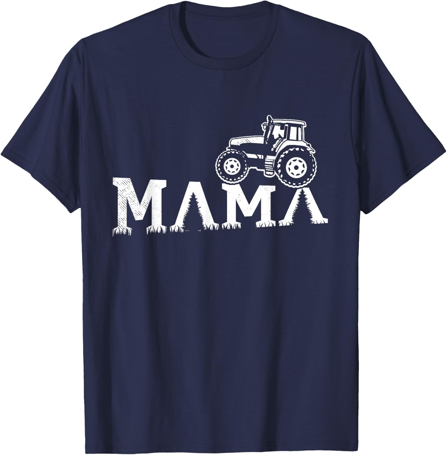 teestatic Women's Farm Themed Tractor MAMA Artwork - Black, X-Small T-Shirt - T-Shirt | Navy
