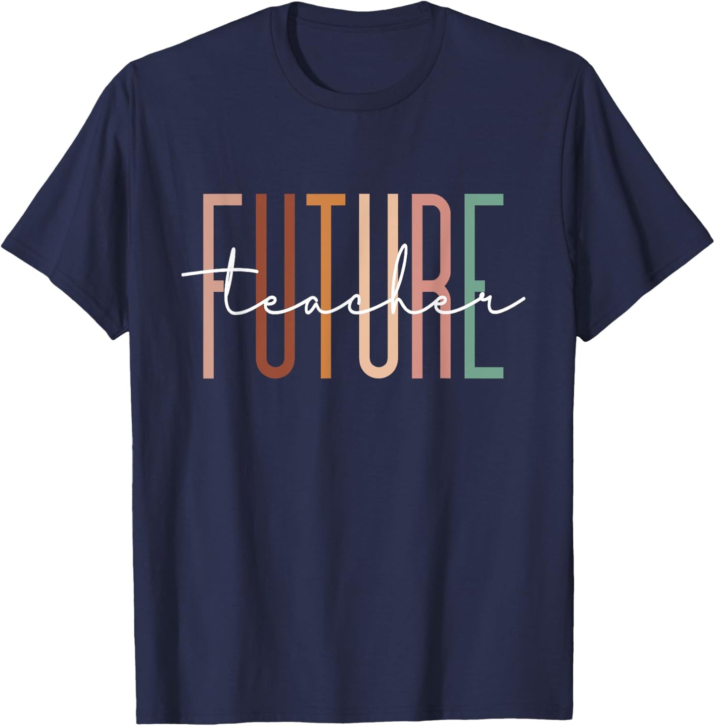 Future Teacher Educator Teacher in Progress Graduation T-Shirt - T-Shirt | Navy