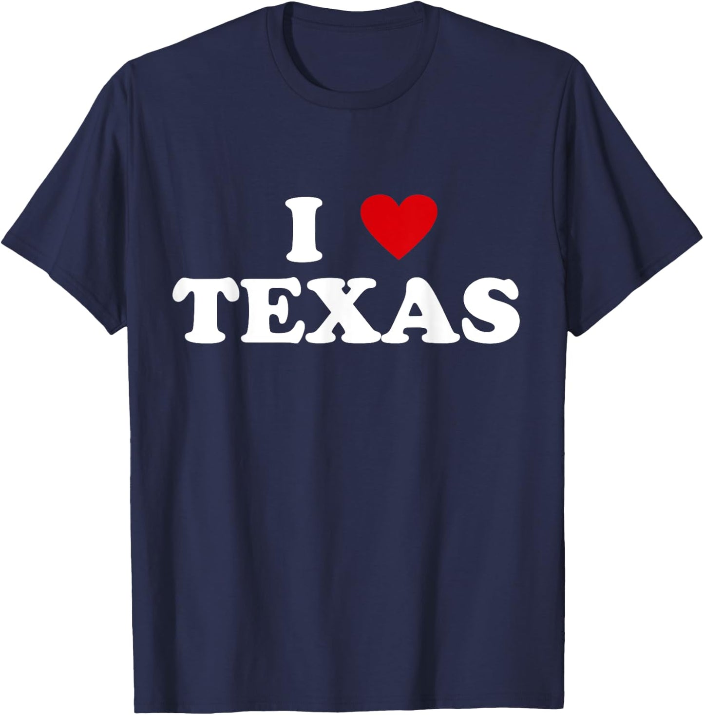 USA I Heart State - I Love Texas T-Shirt - T-Shirt | Navy