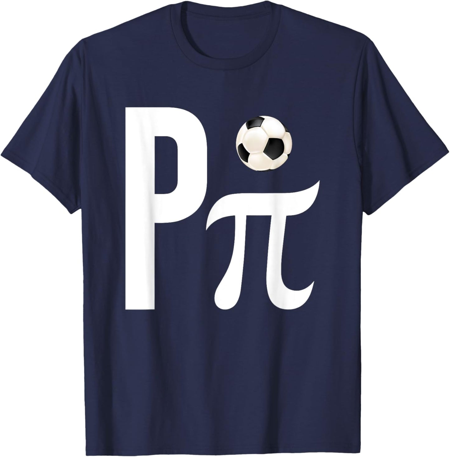 Cool Soccer fan Math Nerd happy Pi Day kids T-Shirt - T-Shirt | Navy
