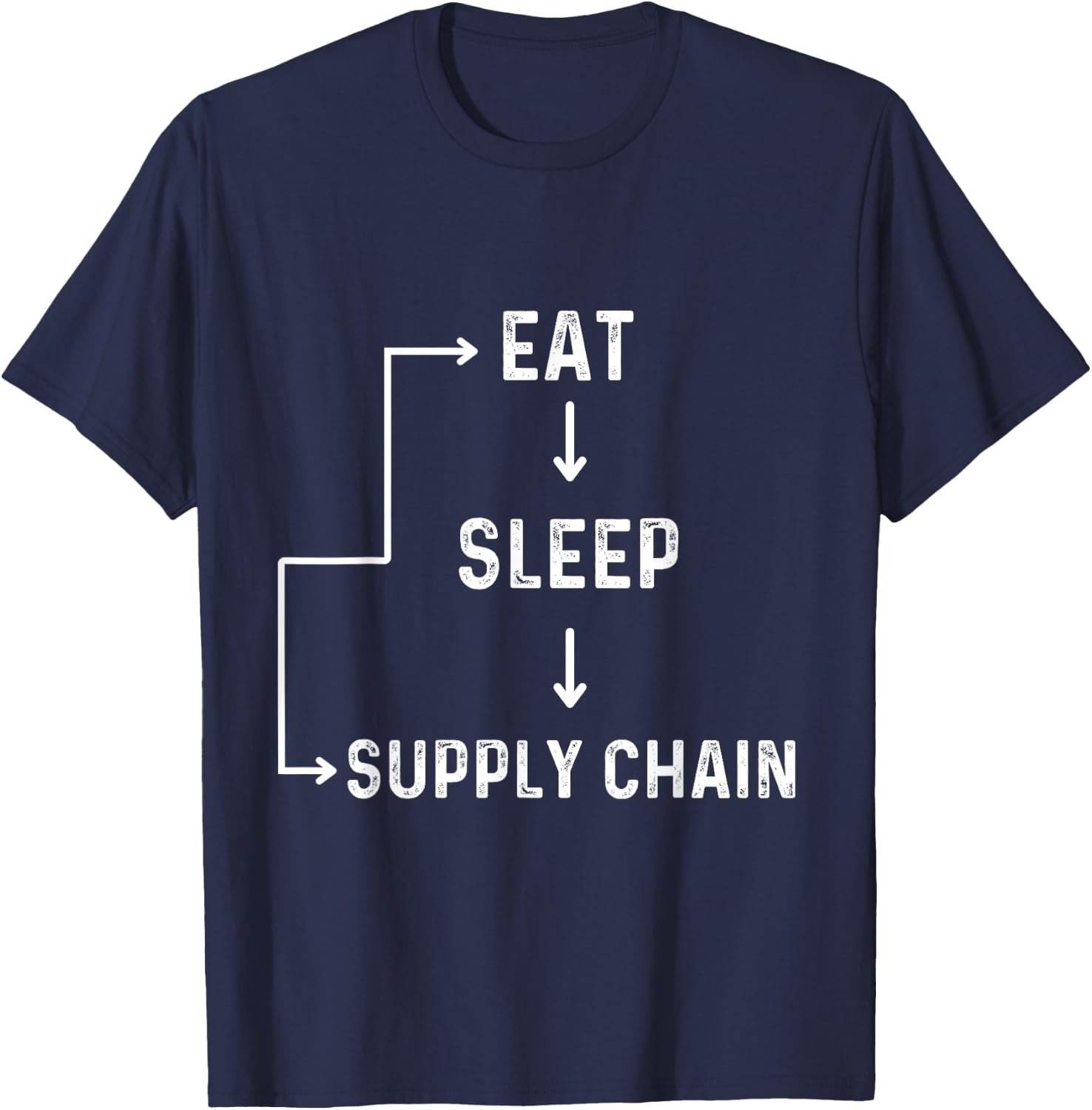 Supply chain manager engineering supply chain director funny T-Shirt - T-Shirt | Navy