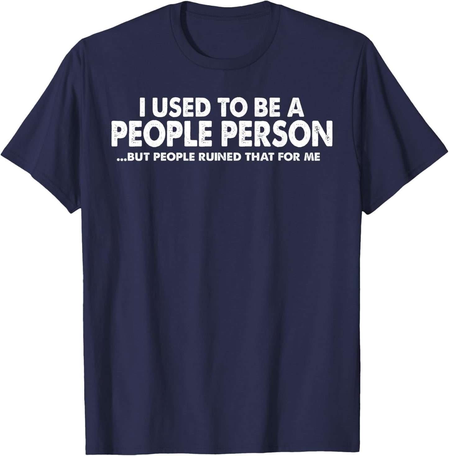Funny - Not A People Person T-Shirt - T-Shirt | Navy