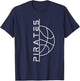 Pirates Basketball T-Shirt - T-Shirt | Navy