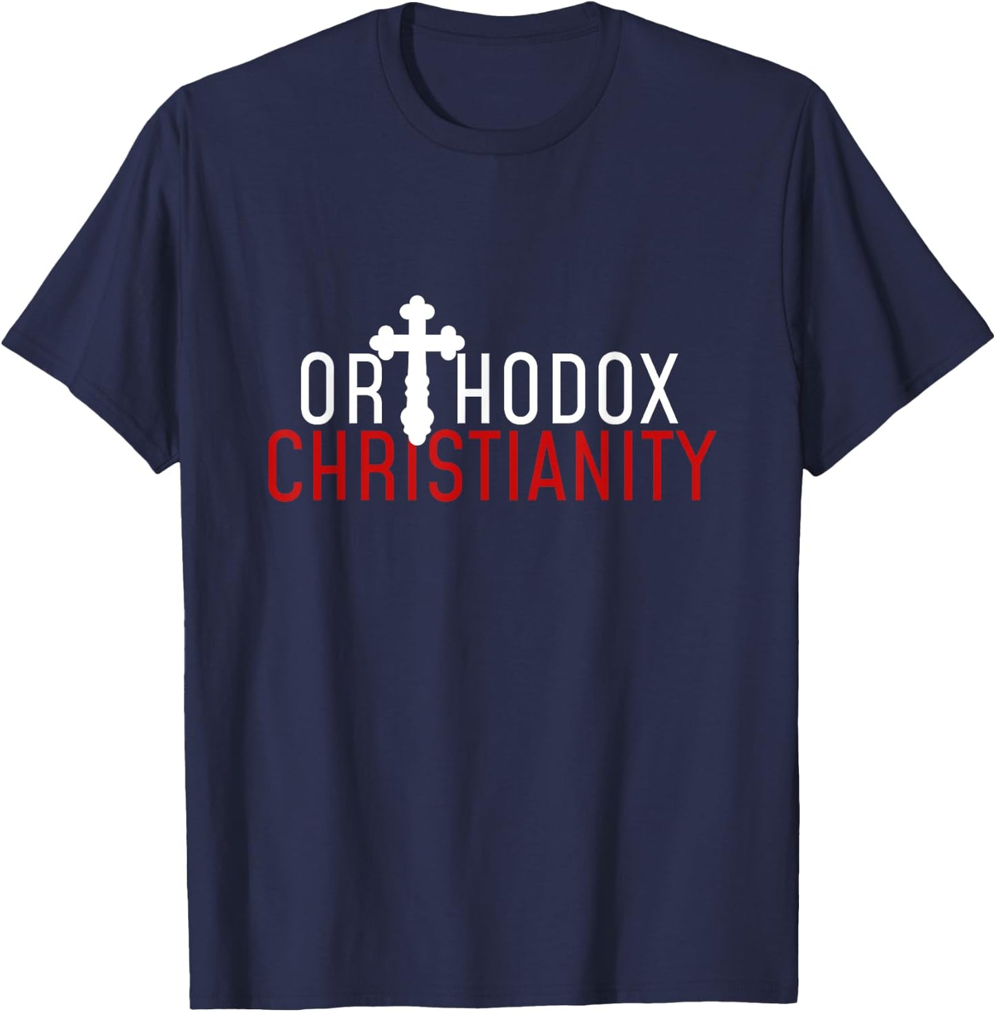 Christian Faith Church Pantocrator Orthodox Christianity Jesus Christ Adults Christmas Shoppers T-Shirt - T-Shirt | Navy