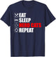 Eat Sleep Herd Cats Repeat Funny Herding Cats T-Shirt - T-Shirt | Navy