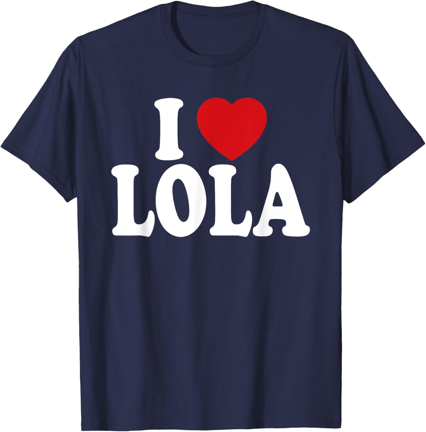 I Heart Love Lola T-Shirt - T-Shirt | Navy