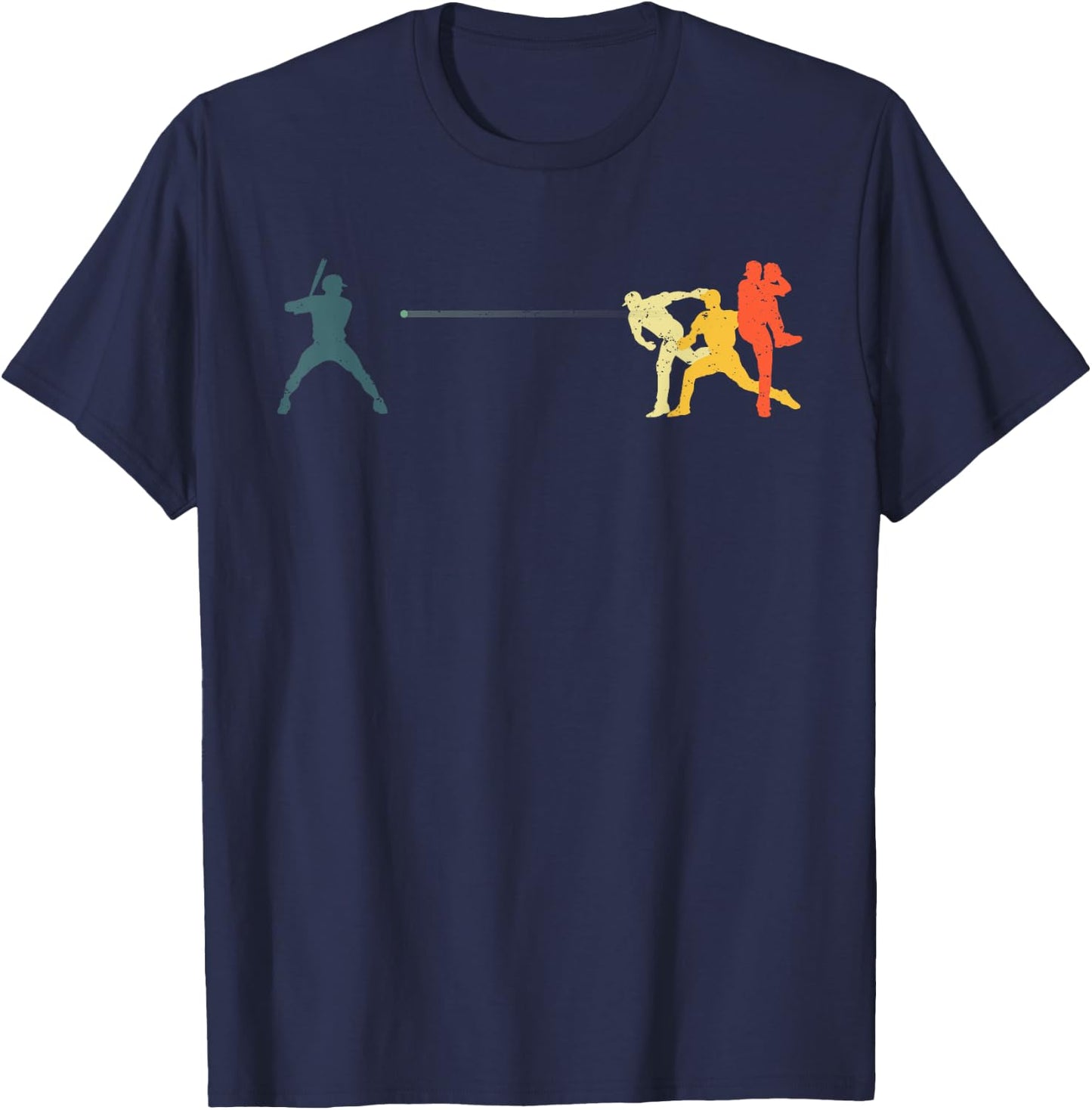 Cool Baseball Art Women Baseball Player Sport Lovers T-Shirt - T-Shirt | Navy