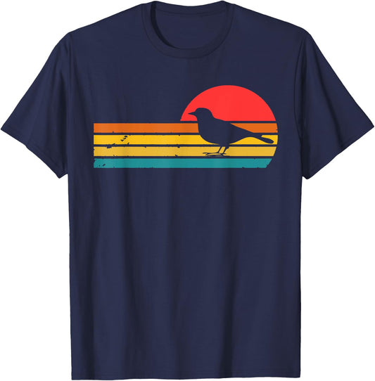 Killdeer Bird Birding Vintage Retro Killdeer Bird T-Shirt - T-Shirt | Navy