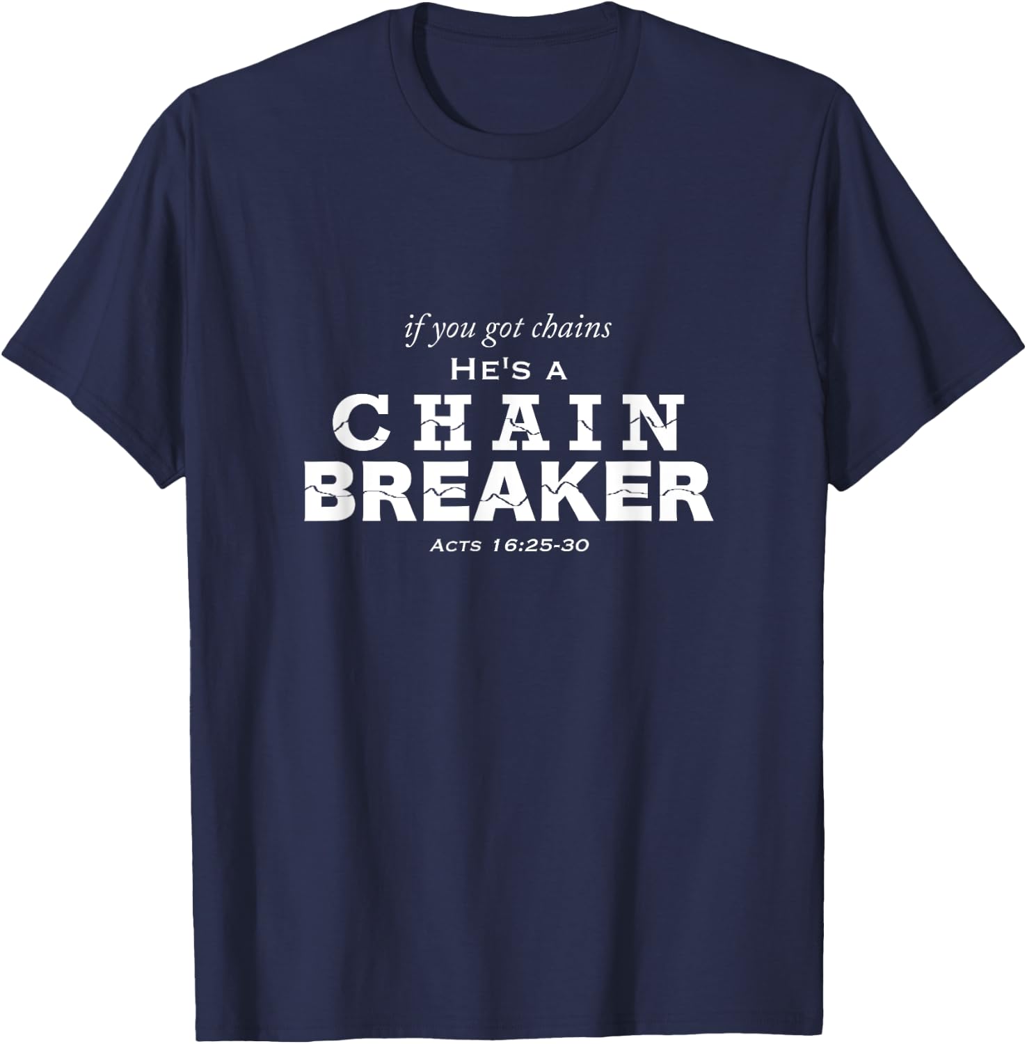 Chain Breaker T-Shirt - T-Shirt | Navy