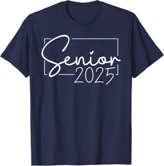 Senior 2025 Class of 2025 Graduation T-Shirt - T-Shirt | Navy