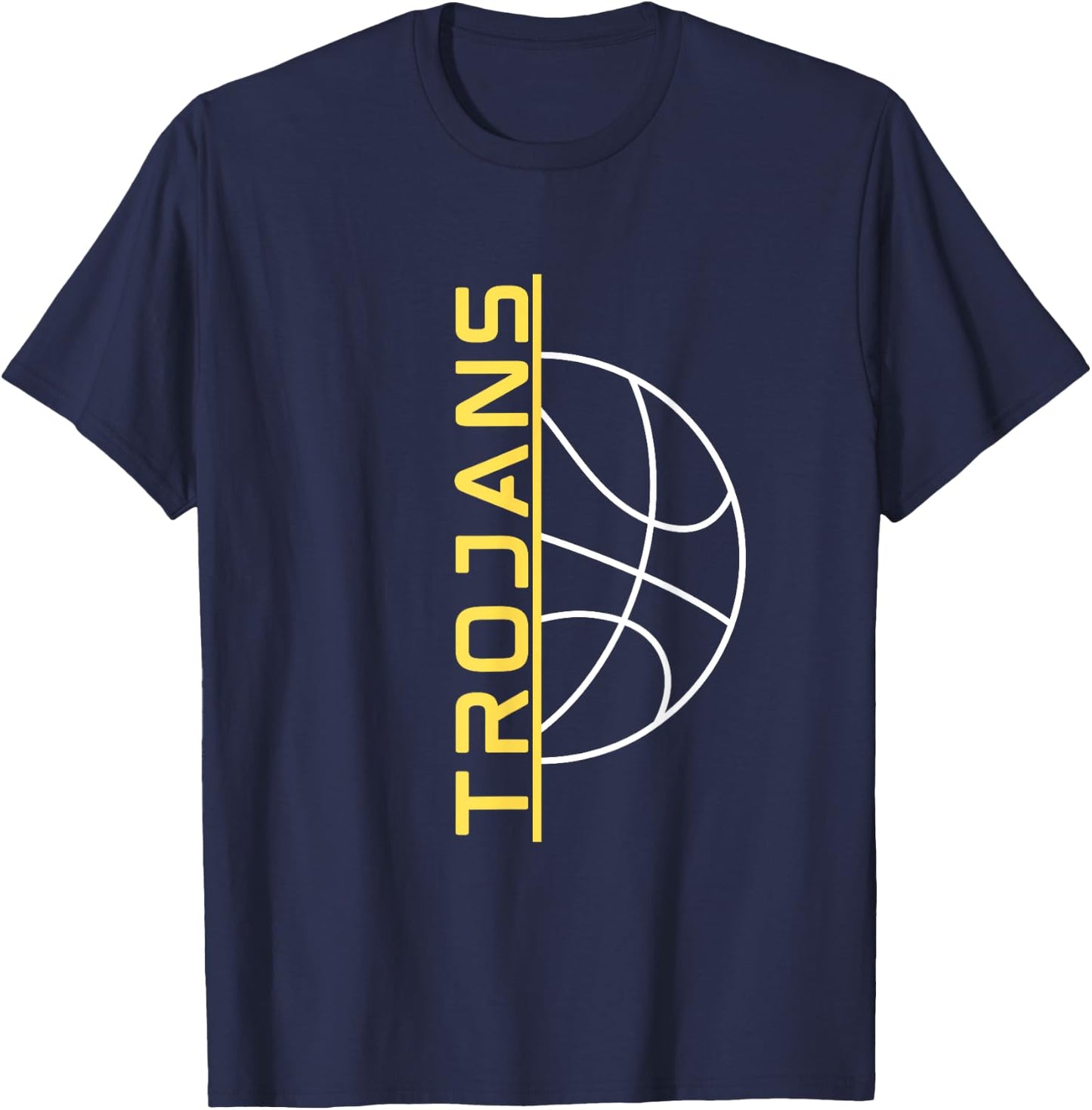 Trojans Basketball T-Shirt - T-Shirt | Navy