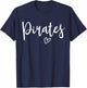Pirates High School Pirates Sports Team Women's Pirates T-Shirt - T-Shirt | Navy