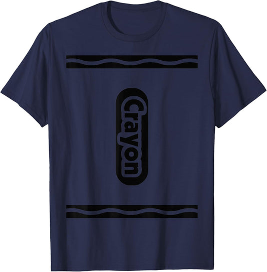 Pencil-Crayon-Crayons Halloween Costume Team Group Matching T-Shirt - T-Shirt | Navy
