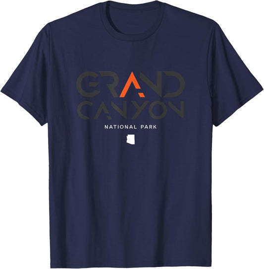 Grand Canyon National Park Arizona Tonal Retro Vintage T-Shirt - T-Shirt | Navy
