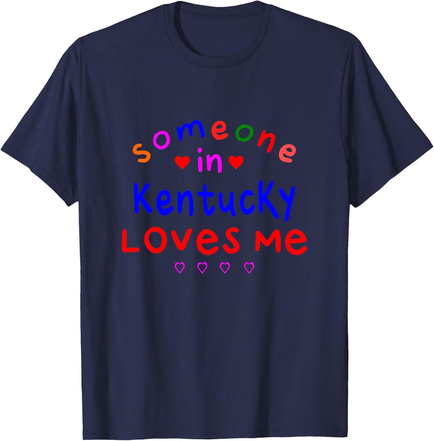 Kids Someone in Kentucky Loves Me Kids Boys Girls T-Shirt - T-Shirt | Navy