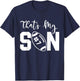 That's My Son Football 7 Jersey Number Vintage Mom Dad T-Shirt - T-Shirt | Navy