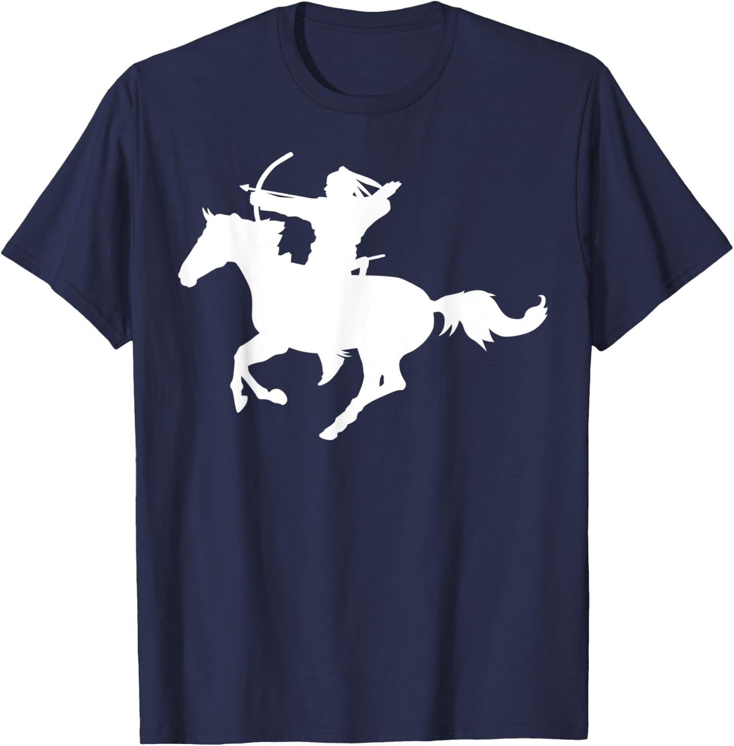 Indigenous Art Archer Horse Rider Southwest T-Shirt - T-Shirt | Navy