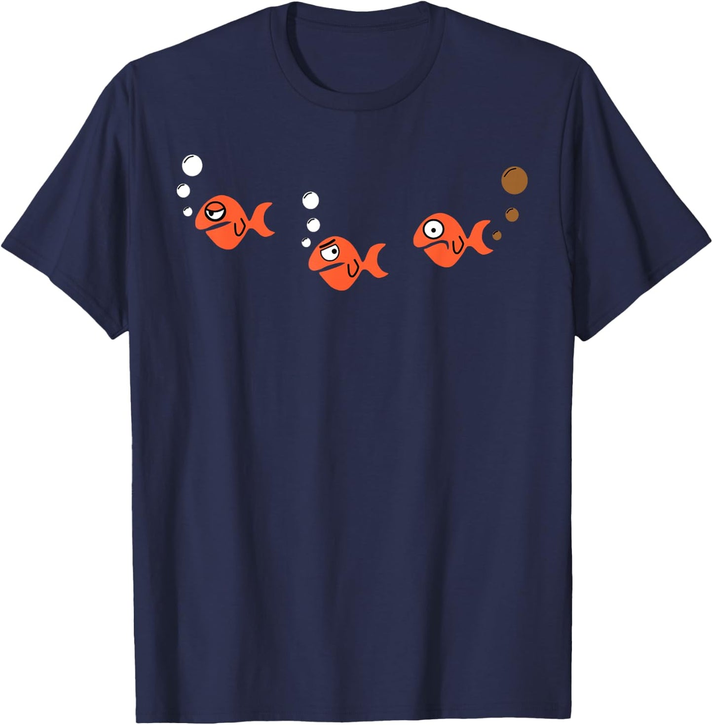 oops! - Goldfish - Aquarium friends T-Shirt - T-Shirt | Navy