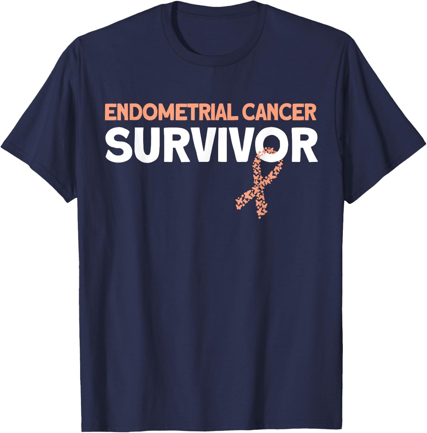Endometrial Cancer Survivor T-Shirt - T-Shirt | Navy