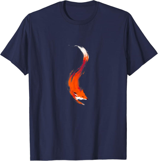 The Quick Orange-Red Fox T-Shirt - T-Shirt | Navy