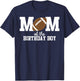 Mom of The Birthday Boy Football Lover First Birthday Party T-Shirt - T-Shirt | Navy