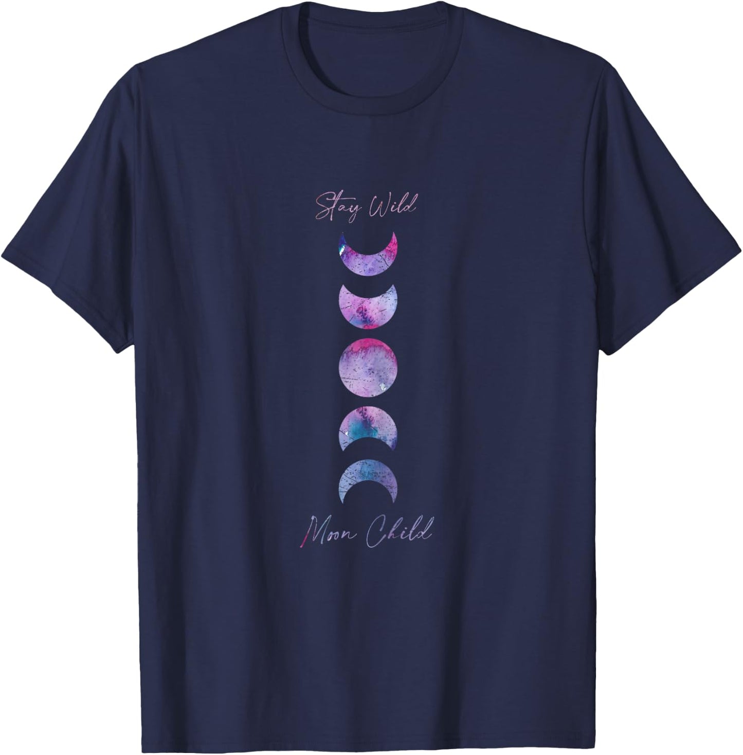 Stay Wild, Moon Child: A Gypsy Boho Hippie T-Shirt - T-Shirt | Navy