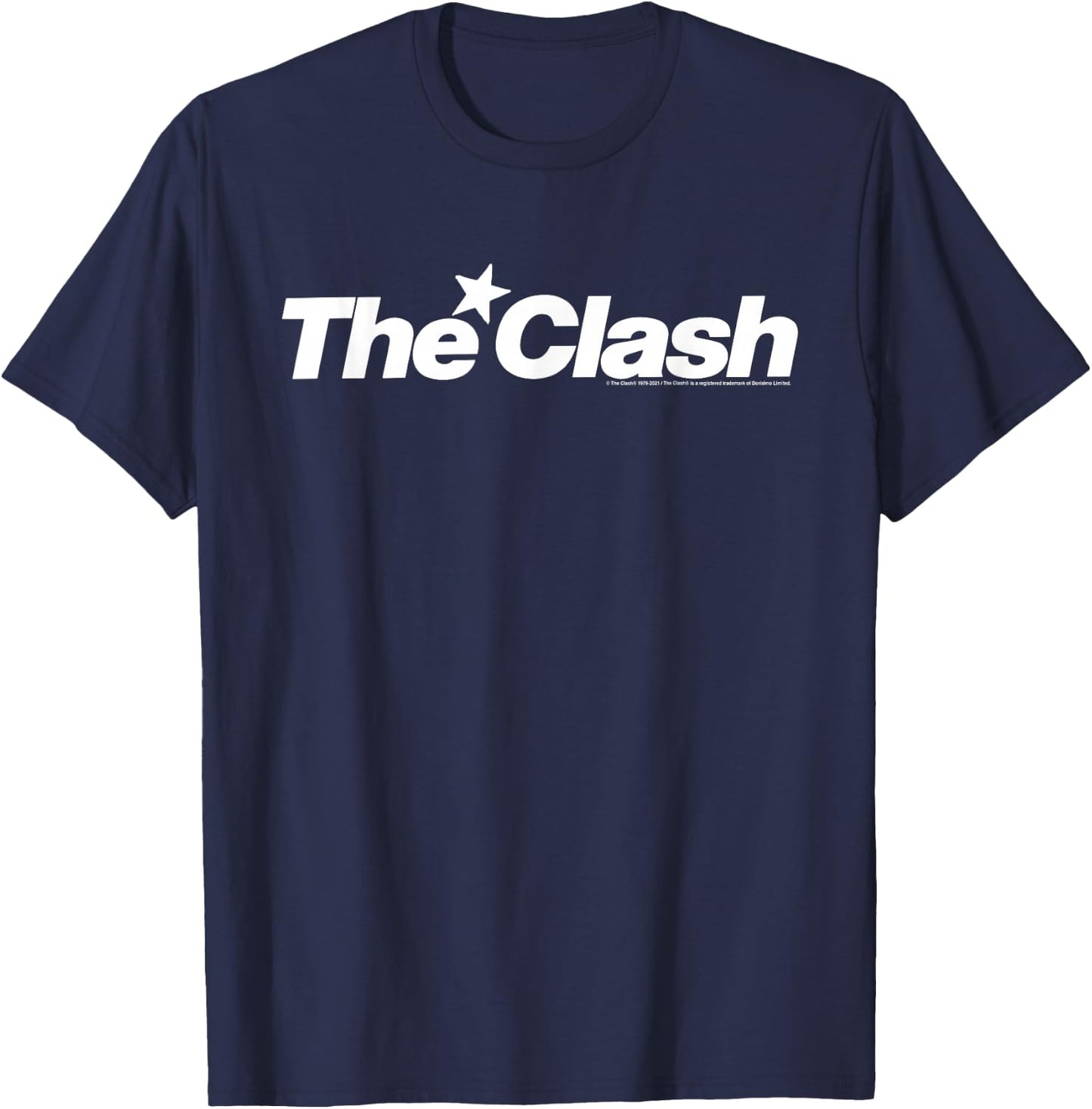 The Clash - White Star Logo T-Shirt - T-Shirt | Navy