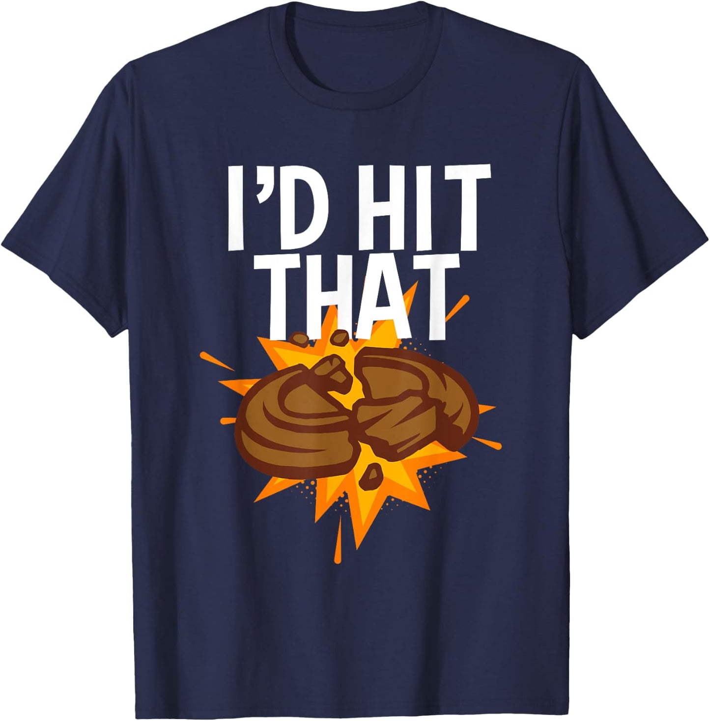 Cool Clay Shooting Women Sporting Pigeon Trap Target T-Shirt - T-Shirt | Navy