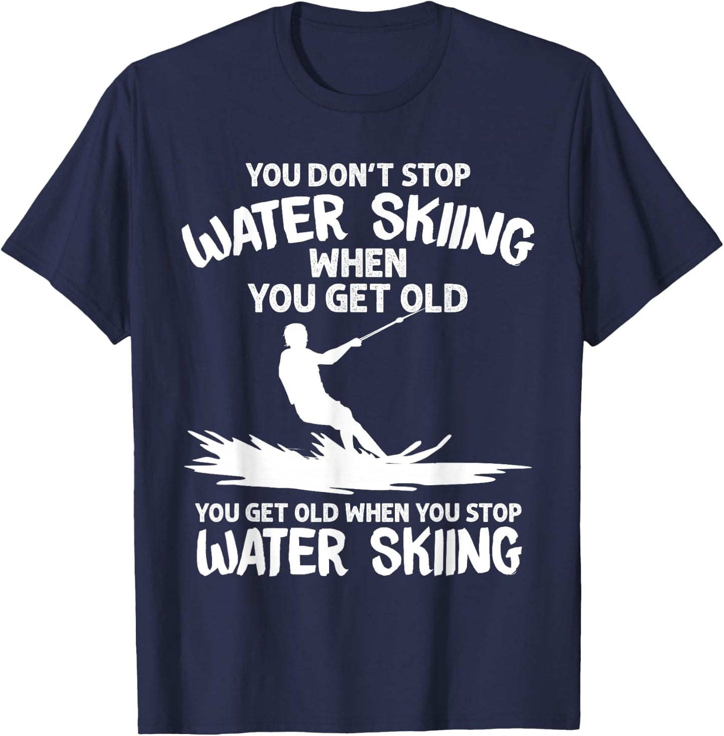 Funny Water Skiing Designs Women Water Skier Athlete T-Shirt - T-Shirt | Navy