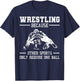 Funny Wrestling Design for Kids Men Women Wrestle Athletes Small T-Shirt - T-Shirt | Navy