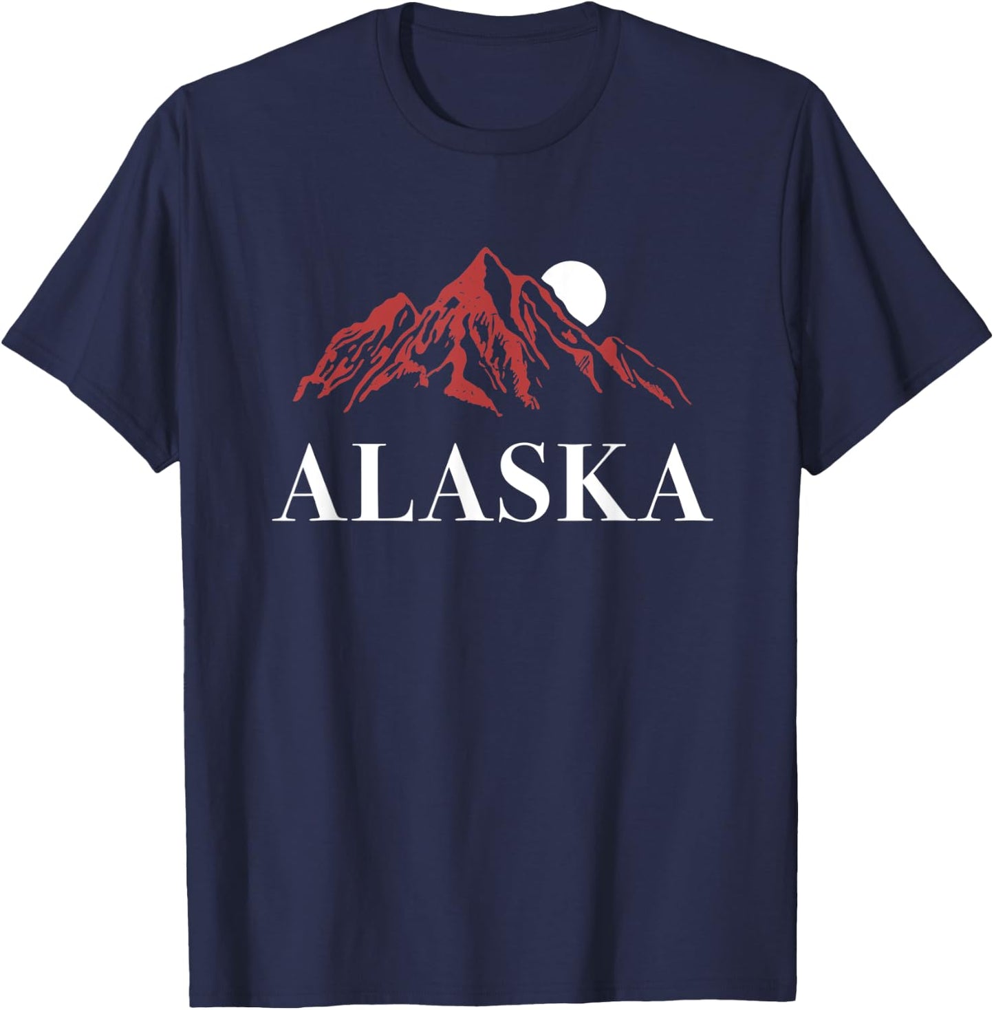 Alaska Large Mountain T-Shirt - T-Shirt | Navy