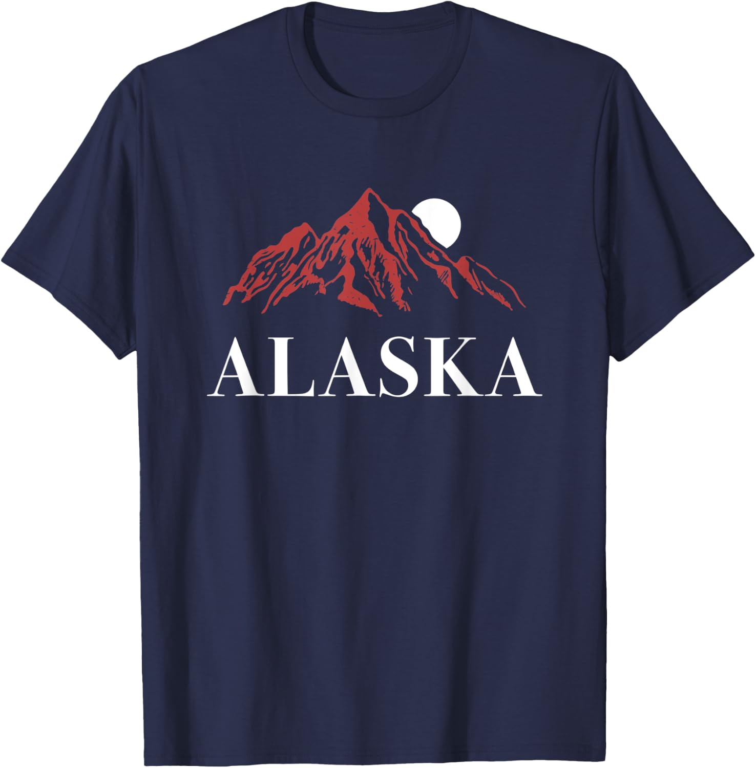 Alaska Large Mountain T-Shirt - T-Shirt | Navy