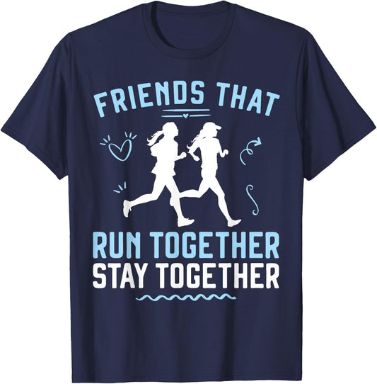 Running Runner Half Marathon Buddies Besties Friends That T-Shirt - T-Shirt | Navy