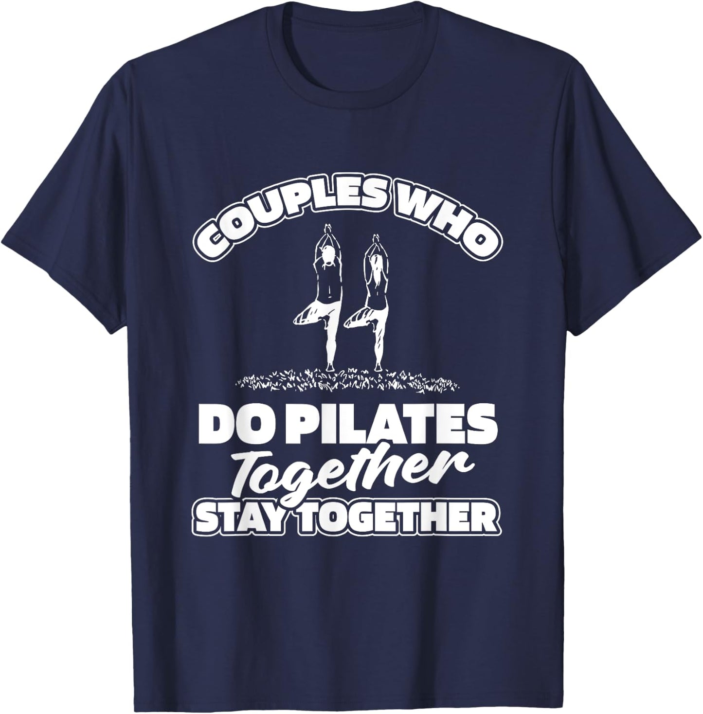 Pilates Couple Fitness - Training Pilates T-Shirt - T-Shirt | Navy