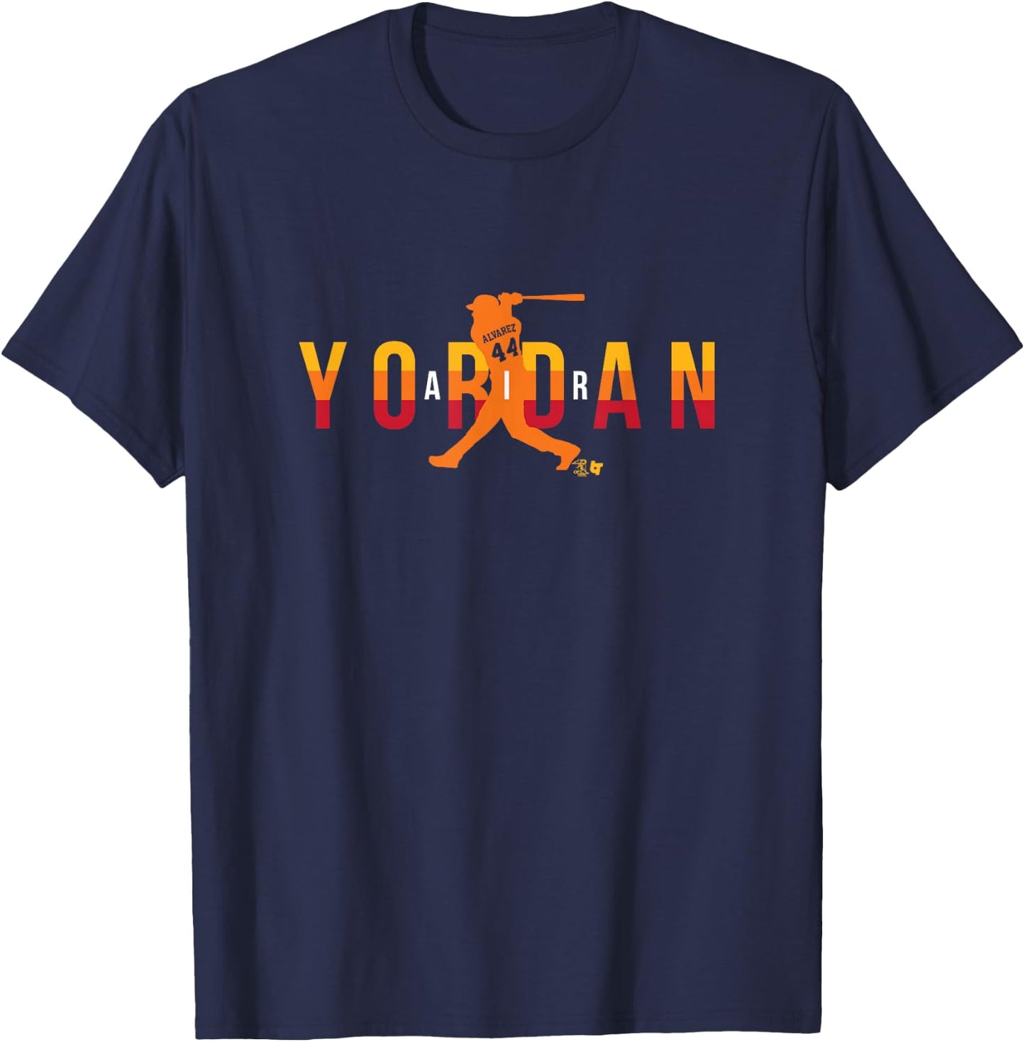 Yordan Alvarez - Air Yordan Swing - Houston Baseball T-Shirt - T-Shirt | Navy
