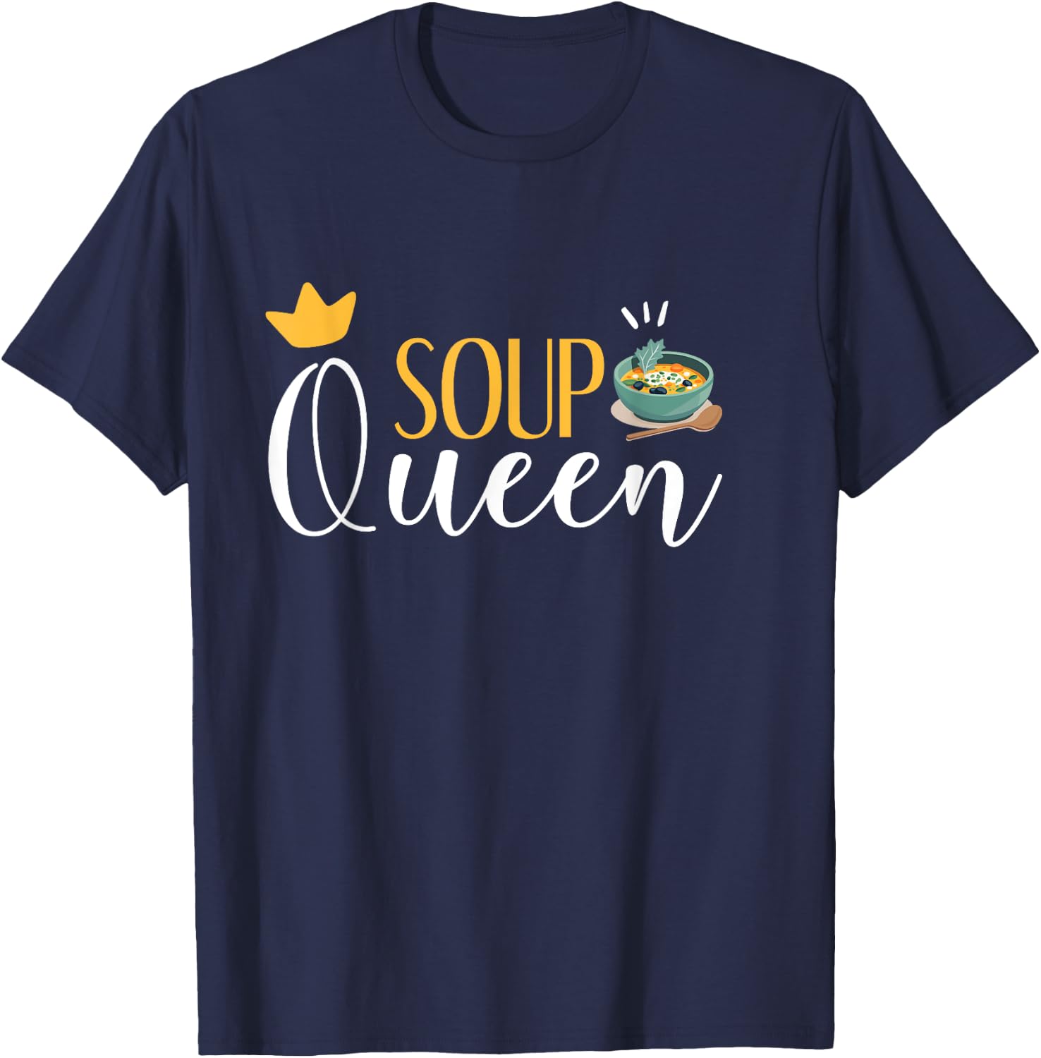Vegetable Stew Cooking Lover - Funny Veggie Soup Queen T-Shirt - T-Shirt | Navy