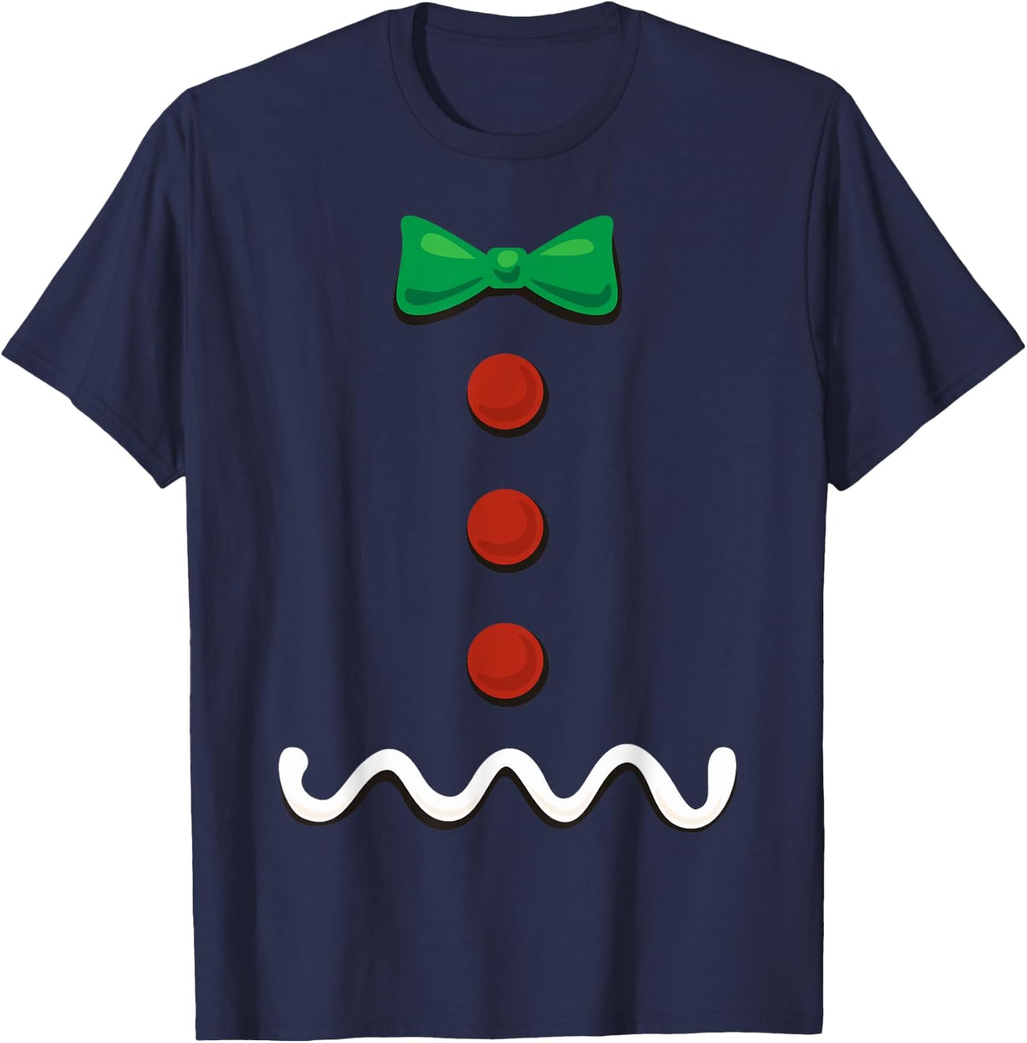 Gingerbread Man Christmas Costume T-Shirt - T-Shirt | Navy