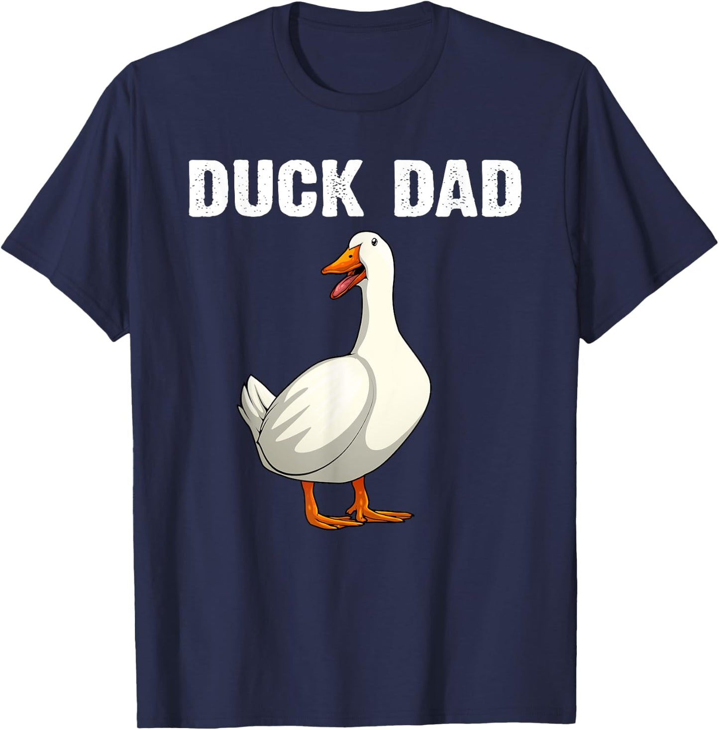 Cute Duck Design For Dad Men Waterfowl Bird Pet Duck Lovers T-Shirt - T-Shirt | Navy
