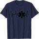 EMT Heartbeat Paramedic EMS Emergency Medical Technician T-Shirt - T-Shirt | Navy
