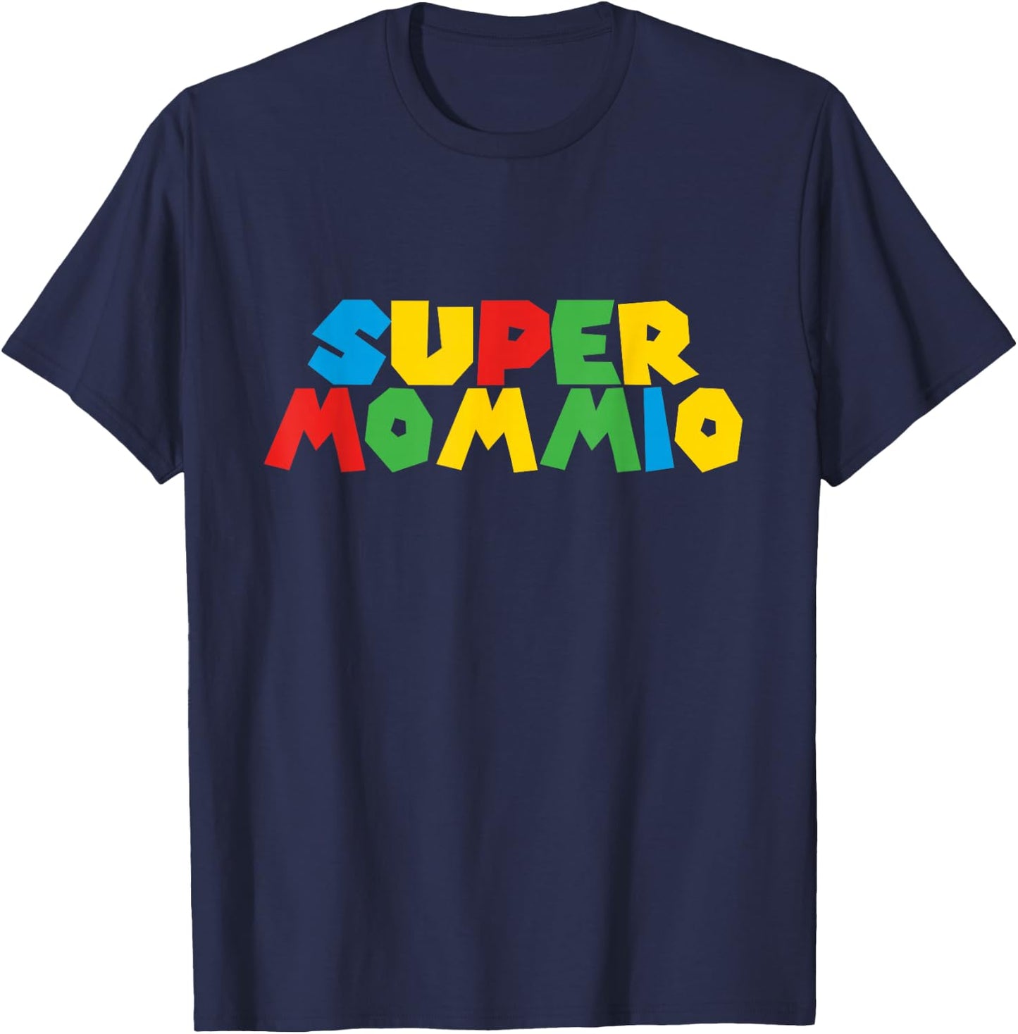 Super Gamer Mommio Women day for Mothers From Husband & Kids T-Shirt - T-Shirt | Navy