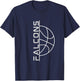 Falcons Basketball T-Shirt - T-Shirt | Navy