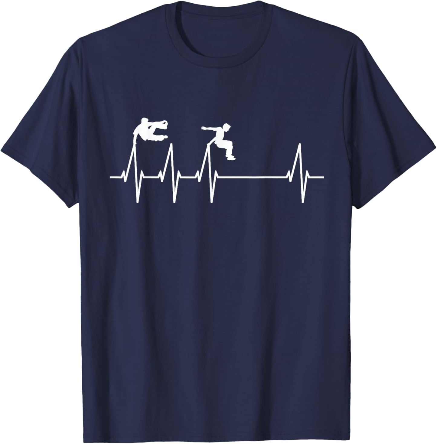 Parkour Sport Freerunning Backflip Freestyle Parkour Runner T-Shirt - T-Shirt | Navy